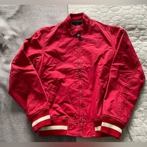 Hawkings McGill Ottoman Golf Track Jacket Red Size Small